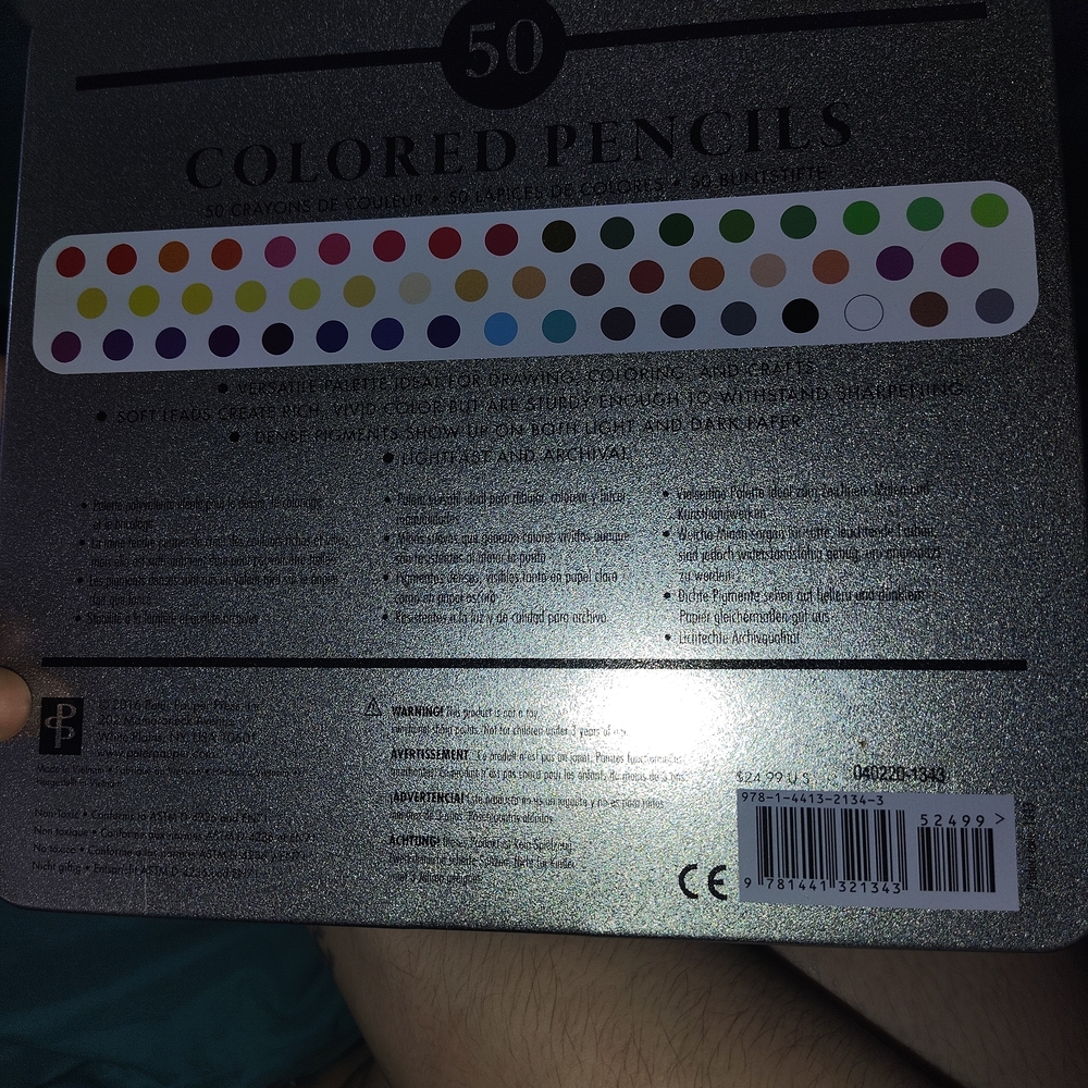 Premium Colored Pencils Set - 50 Vibrant Colors